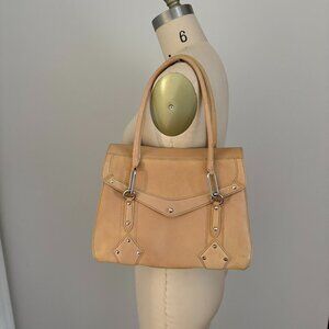 Cole Haan Beige/Tan Leather Shoulder Bag